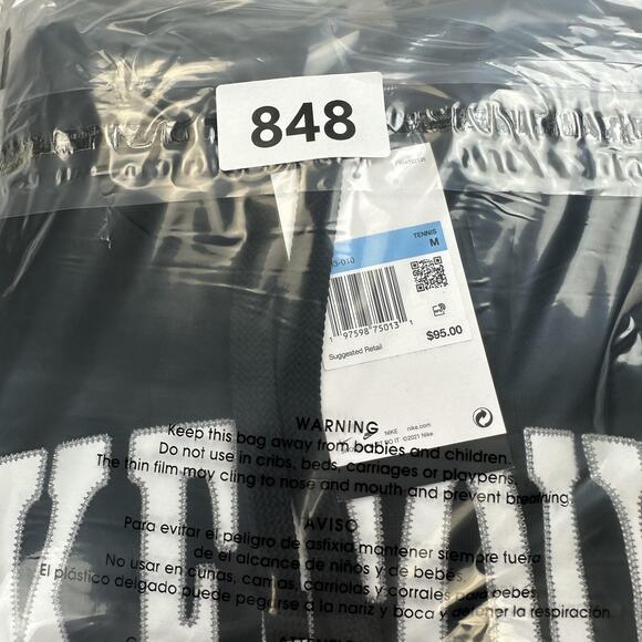 NikeCourt Hoodie Mens Medium Black Tennis Pullover Dri-FIT Sweatshirt FQ2093-010 - Picture 11 of 11